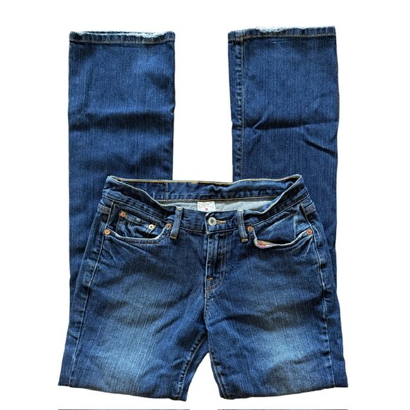 Lucky Brand Women's Straight Leg Jeans - Dark Blue - Picture 3 of 16